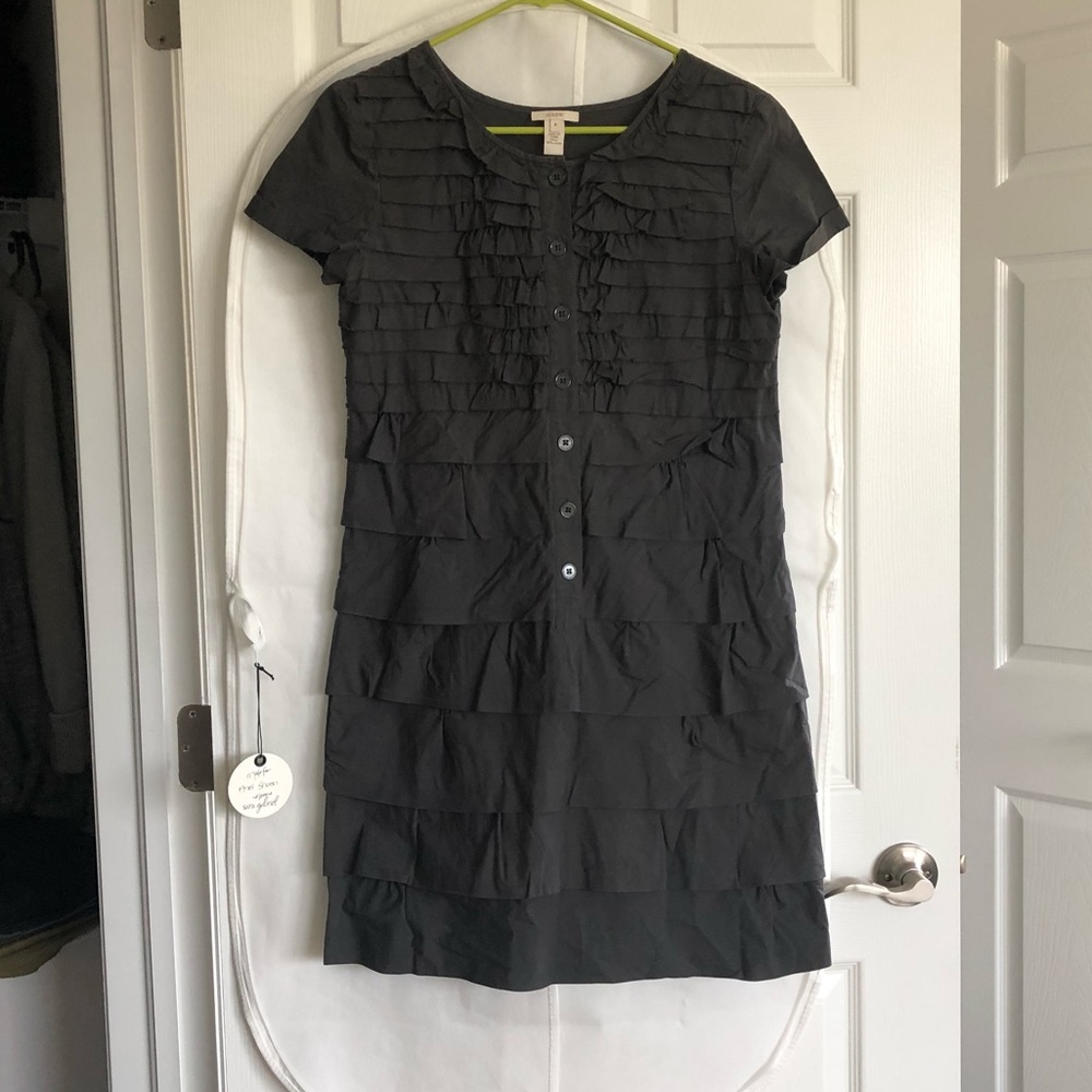 J.Crew Ruffled Short Sleeve Dress